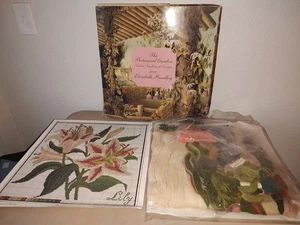 VINTAGE 1992 NUOVO Elizabeth Bradley Needlepoint Kit The Botanical Garden Cyclamen - Foto 1 di 4