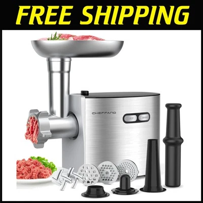 Molinillo de carne eléctrico de acero inoxidable 2600 W - Aprobado Foto 1 de 4