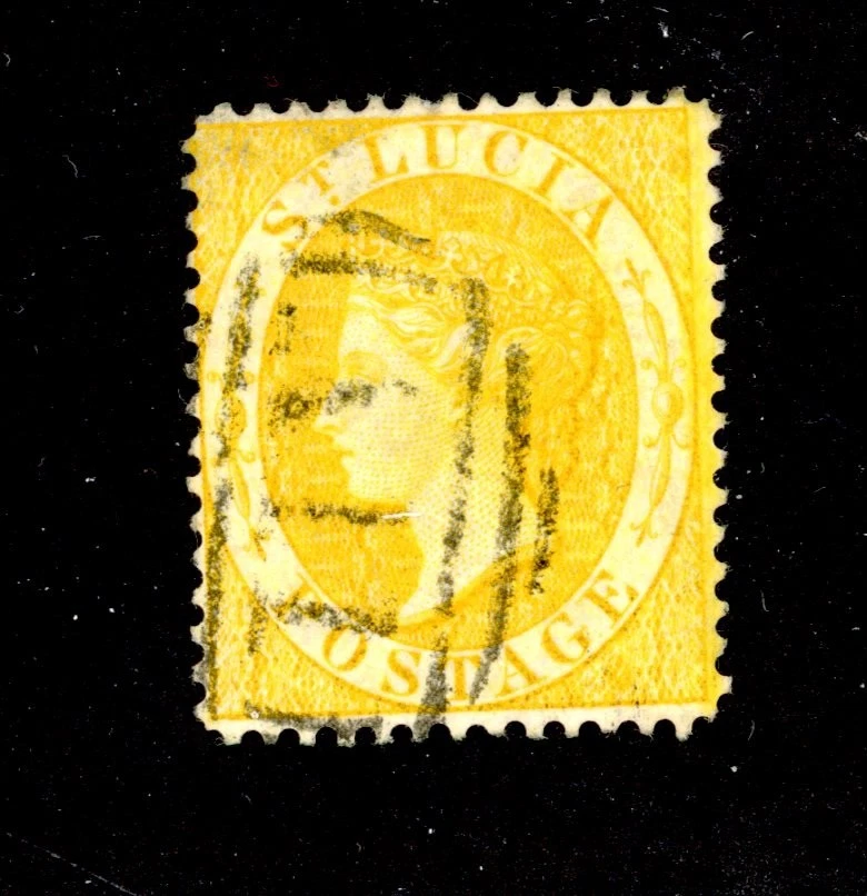 Santa Lucía--Sello individual Scott #12 Foto 1 de 1