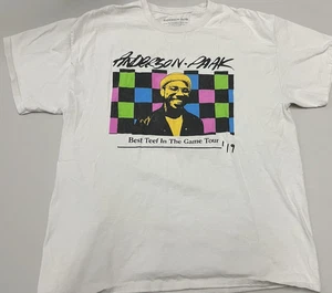 Anderson Paak Best Teef in the Game Tour 19 Men's T Shirt XL White Tour *stain* - Picture 1 of 15