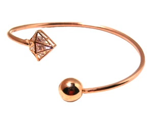 Brazalete Brazalete Oro Rosa Cobre con Cristal y Bola ENVÍO GRATUITO - Imagen 1 de 5