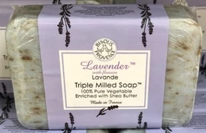 Trader Joe's Bisous de Provence LAVENDER Triple Milled Soap w/ Shea Butter 7oz - Picture 1 of 4