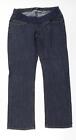 M2B Womens Blue Cotton Straight Jeans Size 10 L27 in Regular