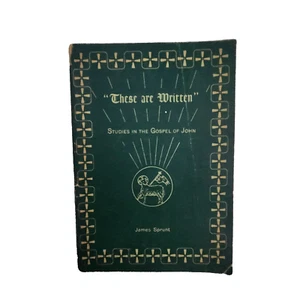 These Are Written Gospel of John Studies 1949 James Sprunt Presbyterian Women - Foto 1 di 12
