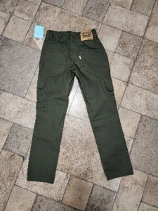 NEW Levi’s Cargo Taper Pants 8 Reg 24 X 22 Green Boys NWT List $48 - Picture 1 of 10