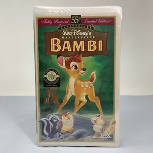 New Disney's Bambi VHS 1997 55th Anniversary Masterpiece Limited Edition Sealed - Picture 1 of 9