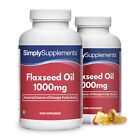 Flaxseed Oil 1000mg *360 Capsules *High Strength *Supports Heart Health