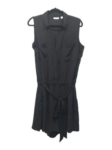 New York & Company Romper Women’s Size XL Black Sleeveless Lightweight Pockets - Picture 1 of 9