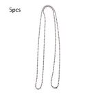 Stainless Steel Bead Chain with Connectors Clasps Fashion Dogtags Chain