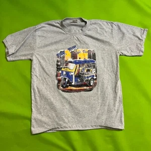 Large Grey vintage Tuk Tuk life variety t-shirt - Picture 1 of 4