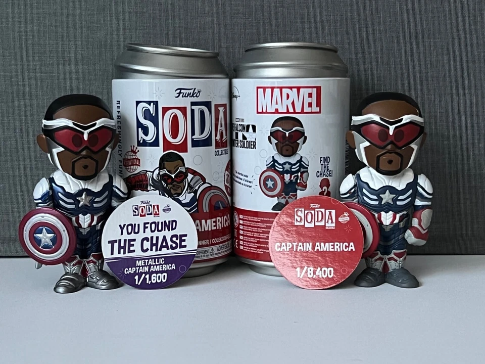 Funko Soda Marvel Capitán América Metallic Chase Set Foto 1 de 1