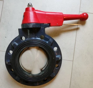 Asahi / America Butterfly Valve 6 inch U PVC Body PP Disc EPDM Seals Shelf B3E - Picture 1 of 5