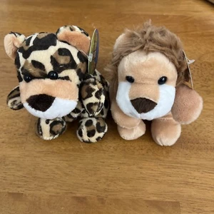 Adventure Planet Weez Plushies Lion & Cheetah (2)Set Xmas Gift - Picture 1 of 6