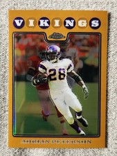 2008 Topps Chrome Adrian Peterson #298 Gold Refractor