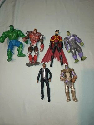 Marvel Legends 6” figuras lote de 6 Hulk, Thanos, Nick Fury, Dark Wing  Foto 1 de 4