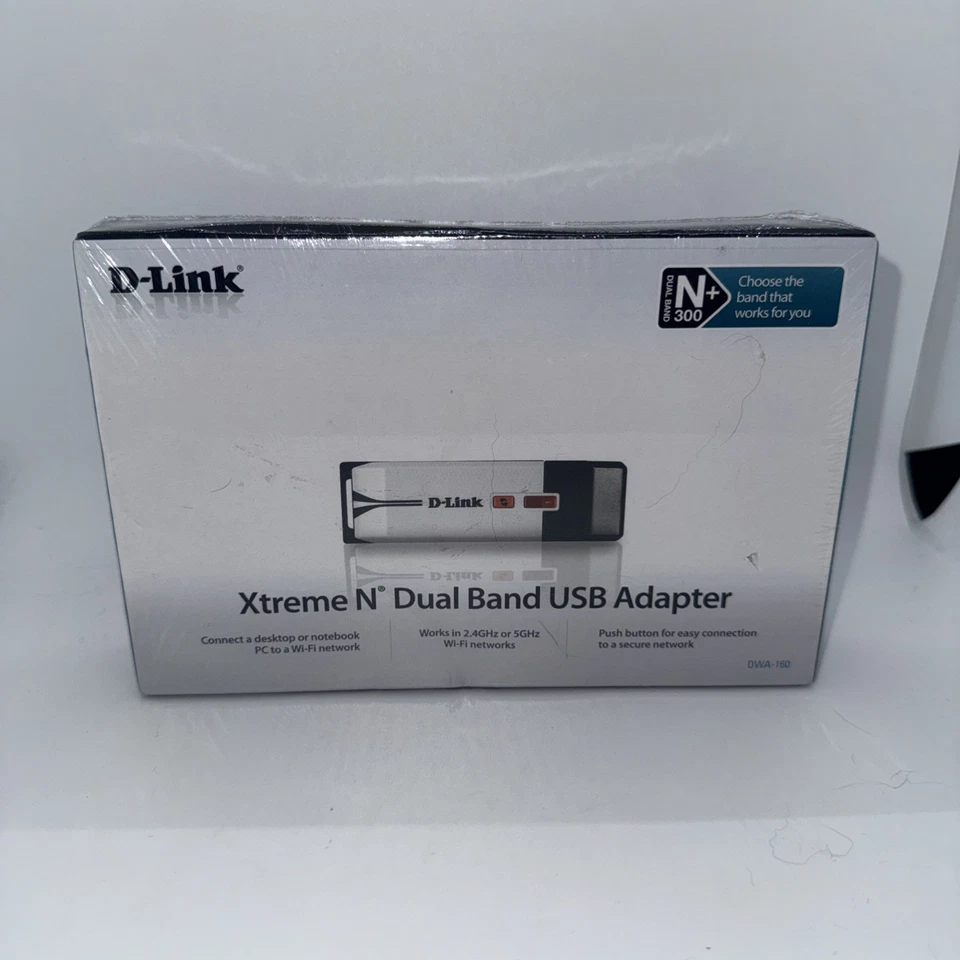 D-link DLink RangeBooster N USB DWA140 Network HiSpeed USB 802.11b, 802.11g, (0790069302640) Wireless Adapter