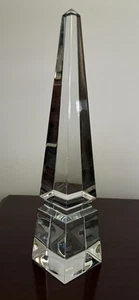 Baccarat Crystal Pyramid 10" Obelisk - Picture 1 of 9