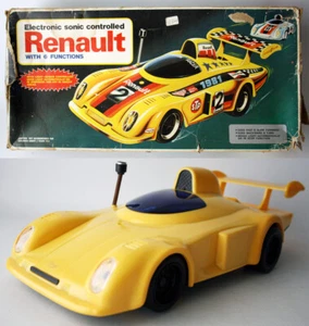 VINTAGE 80'S ALPINE RENAULT 15" R/C ELECTRONIC SONIC CONTROLLED HONG KONG NEW ! - Picture 1 of 16
