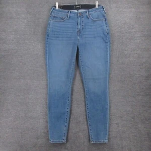 True Religion Jeans Womens 36W Jennie Curvy Medium Wash Blue Whiskering - Picture 1 of 12