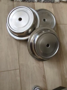 (10) Pk 10'' Piatto Acciaio Inox Coperchio Servizio Cibo Coperchio 9-5/8" - 9-7/8" - Foto 1 di 4