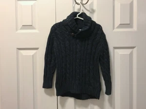 Old Navy Jungen Pullover grau Zopfmuster Größe 3T - Bild 1 von 3