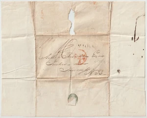 c.1808 YORK PMK PART LETTER RICHARD DALE TO ARTHUR ROBERTSON INSHES Nr INVERNESS - Picture 1 of 2