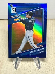 2021 - Panini - Donruss Optic - Base - Blue Parallel #'d /75 - Freddie Freeman # - Bild 1 von 2