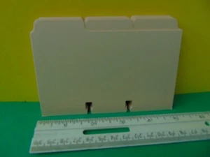 24 New 1/3 Cut Heavy Weight Tab Index Card Divider for Rolodex 3 x 5" Card File - Picture 1 of 3