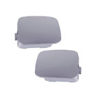 2X Silver Car Front Bumper Tow Hook Eye Cover Cap R+L For Toyota RAV4 2009-2012