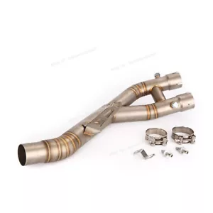 For Yamaha YZF R1 2015-2023 MT-10 15-21 Exhaust Mid Link Pipe Slip Stock Muffler - Bild 1 von 7