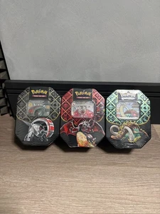 Pokemon TCG Paldean Fates Set 3 Tins Brandneu & Sealed ✅ 4 Pack Tin Art Set - Bild 1 von 7