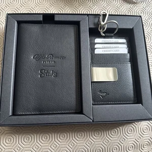 Alfa Romeo F1 Team Passport Holder And Card Holder Set Great Gift Set Black - Picture 1 of 9