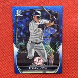 2023 Bowman Chrome Prospects Blue Mojo Refractor /150 Spencer Jones - Picture 1 of 2