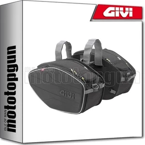BLACK SIDE BAGS - 60 LT EA101C GIVI KTM DUKE 125-390 2023 23 - Picture 1 of 5