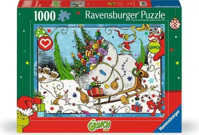 NEW & SEALED Ravensburger 01351 The Grinch 1000 Pc Jigsaw Puzzle USA SELLER - Image 1 of 4