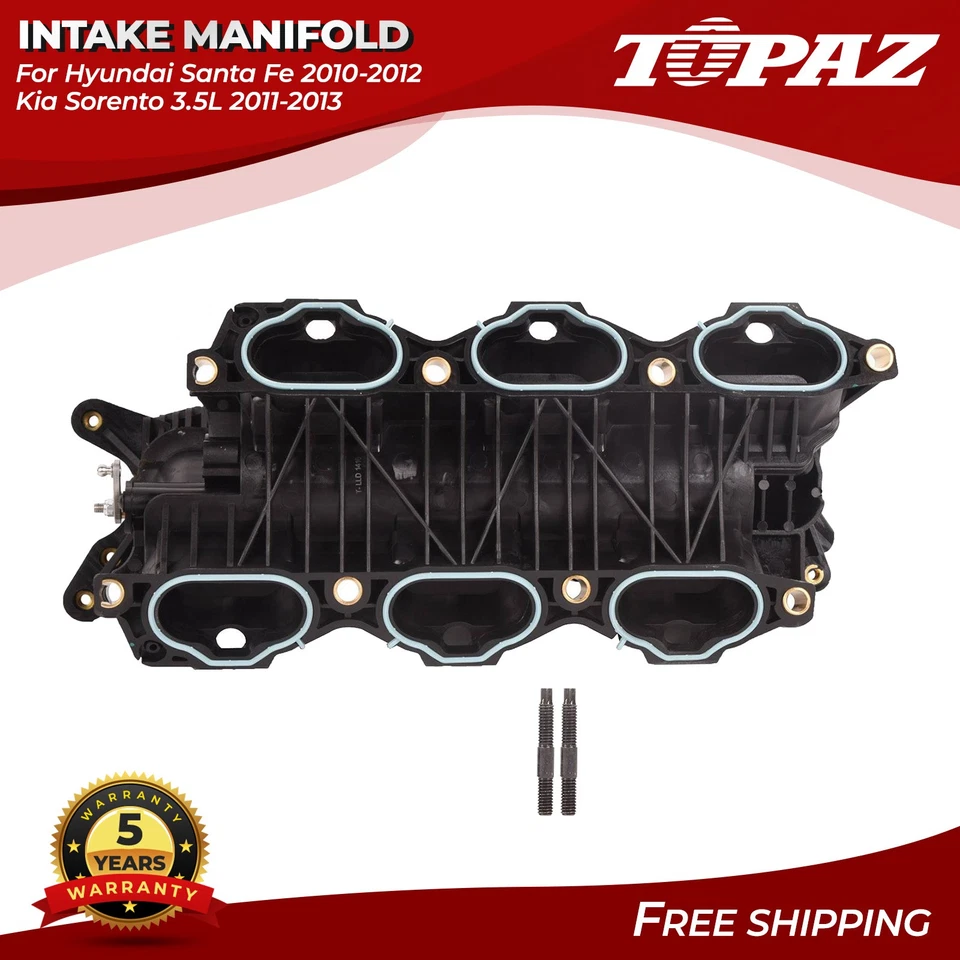 Colector de admisión inferior para Hyundai Santa Fe 2010-2012 2011-2013 Kia Sorento 3,5 L Foto 1 de 4