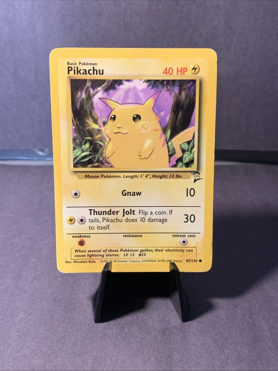 Pikachu Pokémon TCG Base Set 2 Individual Collectible Card Game