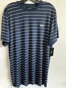 New RVCA Sport Active Workout Casual Mens Breathable Wicking Tee Shirt Size L - Picture 1 of 8