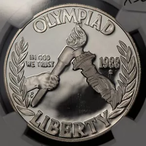 1988-S $1 Seoul Olympics Commemorative Silver Dollar Proof- NGC PF 69 UC - X5614 - Picture 1 of 6