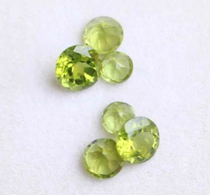 8.90 Cts Natural Peridot Round Cut Loose Gemstone 8 mm - Picture 1 of 2