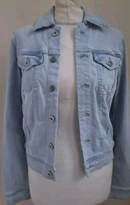 AG Adriano Goldschmied The Robyn Denim Jacket Light Blue Wash Stretch Slim £247 - Picture 1 of 8