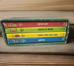 Vintage The Wonderful Worlds of Walt Disney 4 Book Boxed Set Golden Press 1965 - Picture 1 of 17