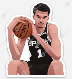 San Antonio Spurs Wemby MAGNET - NBA Premium Vinyl Victor Wembanyama - Picture 1 of 1