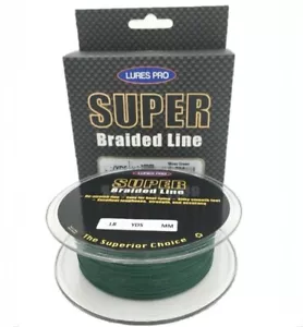 Esche Pro 150 iarde pesca linea intrecciata verde giallo 8 10 20 30 40 50 libbre - Foto 1 di 4