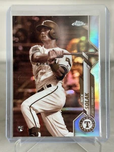 2020 Topps Chrome #33 Nick Solak Texas Rangers Sepia Refractor - Picture 1 of 2