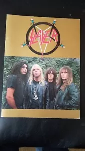 SLAYER - LIBRO PROGRAMMA CONCERTO VINTAGE 1987 REIGN IN BLOOD TOUR - VG++ CON POSTER - Foto 1 di 13