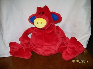 Bestever Red Pet Alien Plush 1997 Stuffed Animal Toy 10" With Pouch In Front - Picture 1 of 4