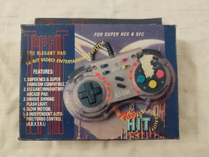 PAD SUPER NES FAMICOM NINTENDO SNES JOYSTICK CON TURBO TOPHIT NUOVO - Imagen 1 de 2