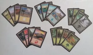 Odyssey Basic Land Set x20 One Of Each Art Type Magic MTG Mana Pack LP-EX/NM - Picture 1 of 7