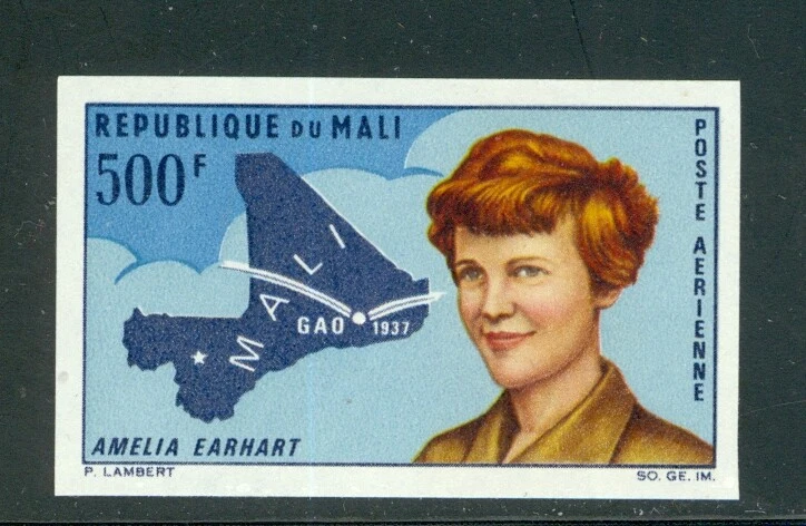 Mali C45 Imperf Amelia Earhart, aviador, como nuevo NH Foto 1 de 1